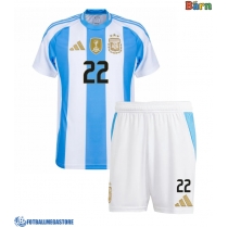 Fotballdrakt Barn Argentina Lautaro Martinez #22 Hjemmedraktsett Copa America 2024 Kortermet (+ Korte bukser)